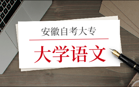 2021年安徽自考大專大學(xué)語文模擬練習(xí)(一)單項選擇題